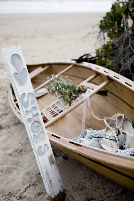 Beach Wedding Boat Decor