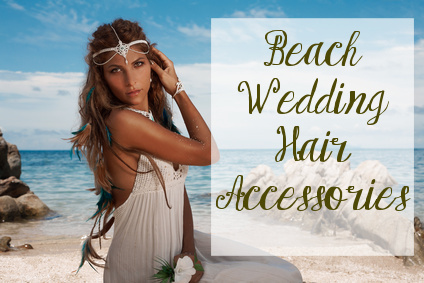 Beach wedding hair accessories