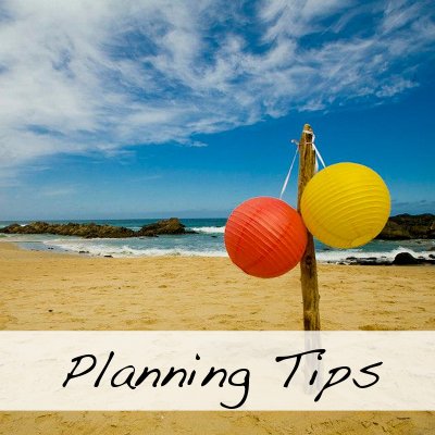 planning a wedding on the beach
