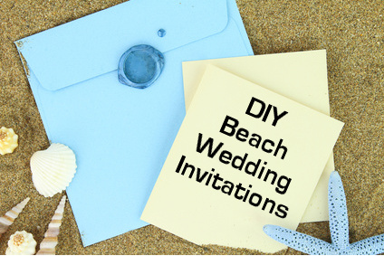 Handmade Beach Wedding Invitations