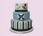 nautical themed wedding cake