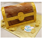 treasure chest wedding cake