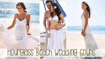 Hourglass Beach Wedding Gown