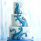 Wave Beach Wedding Cake