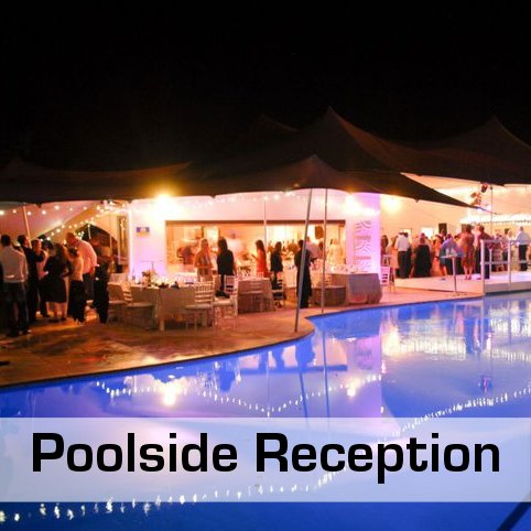 Poolside Reception Decor