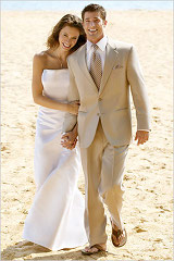 Semi-Formal Mens Beach Wedding Attir