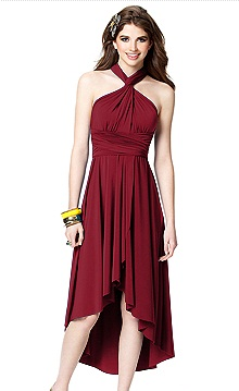 Red Wrap Dress Bridesmaid