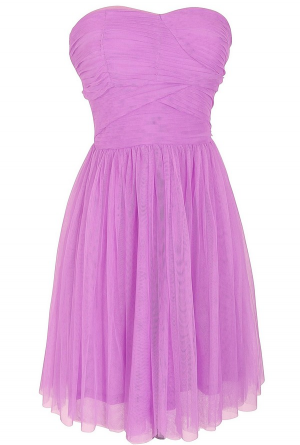 Purple Beach Bridesmaids Dress